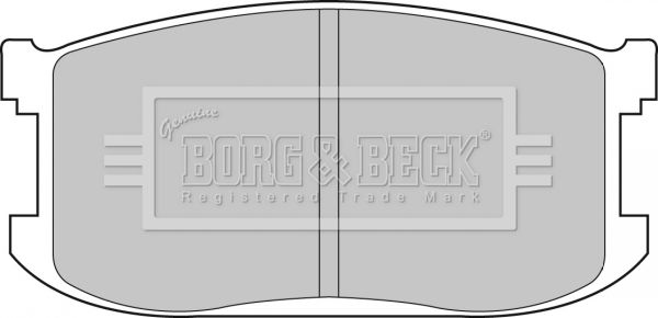 BORG & BECK Комплект тормозных колодок, дисковый тормоз BBP1265